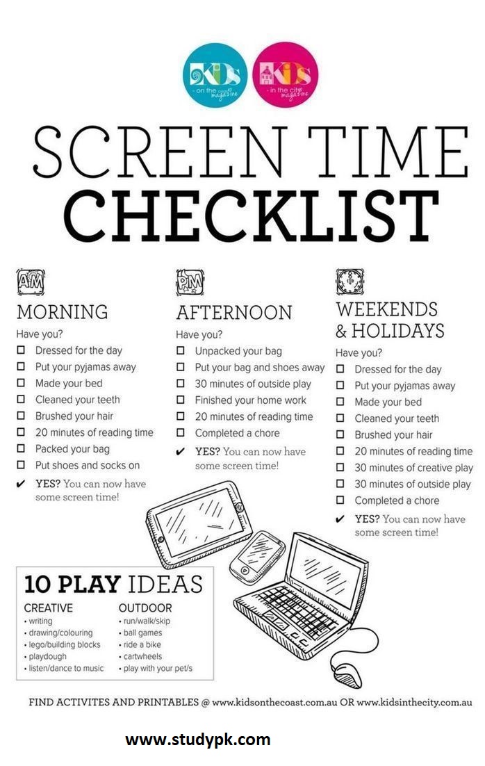 Screen Time Rules For Teens Medicalkidunya